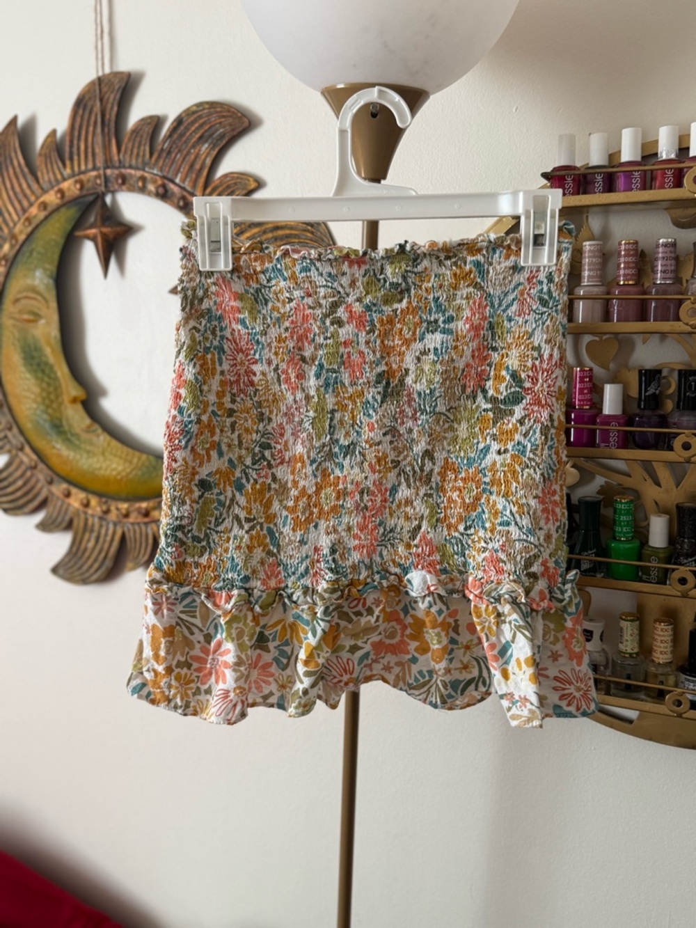 Floral Ruched Skirt